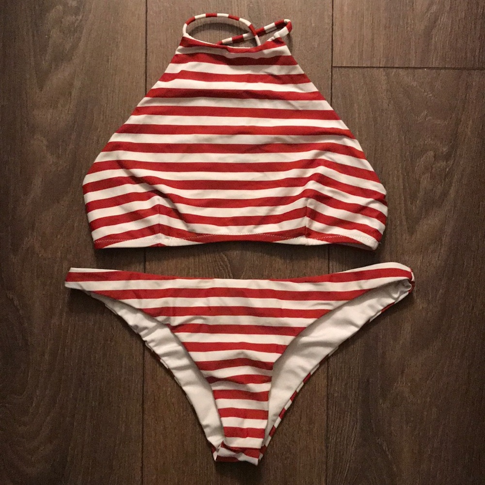 Show Me Your Mumu Striped Bikini